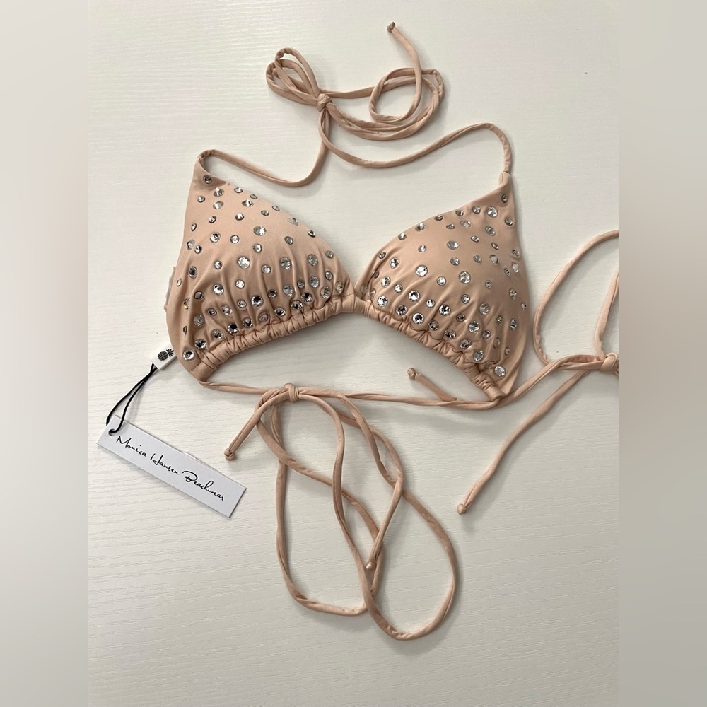 SET Monica Hansen Starlight One Side String Tie Bikini Bottom + bikini top S - Picture 3 of 12